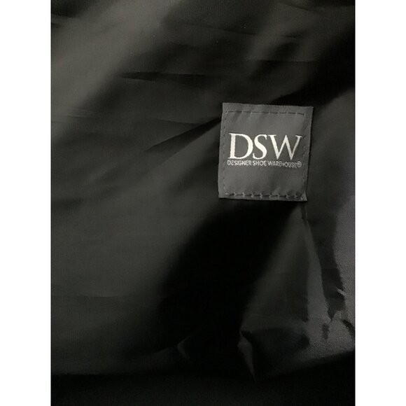 DSW GREY/BLACK TOTE TRAVEL BAG WITH BOTTOM ZIPPER COMPARTMENT AND OUTSIDE POCKET - Picture 5 of 6